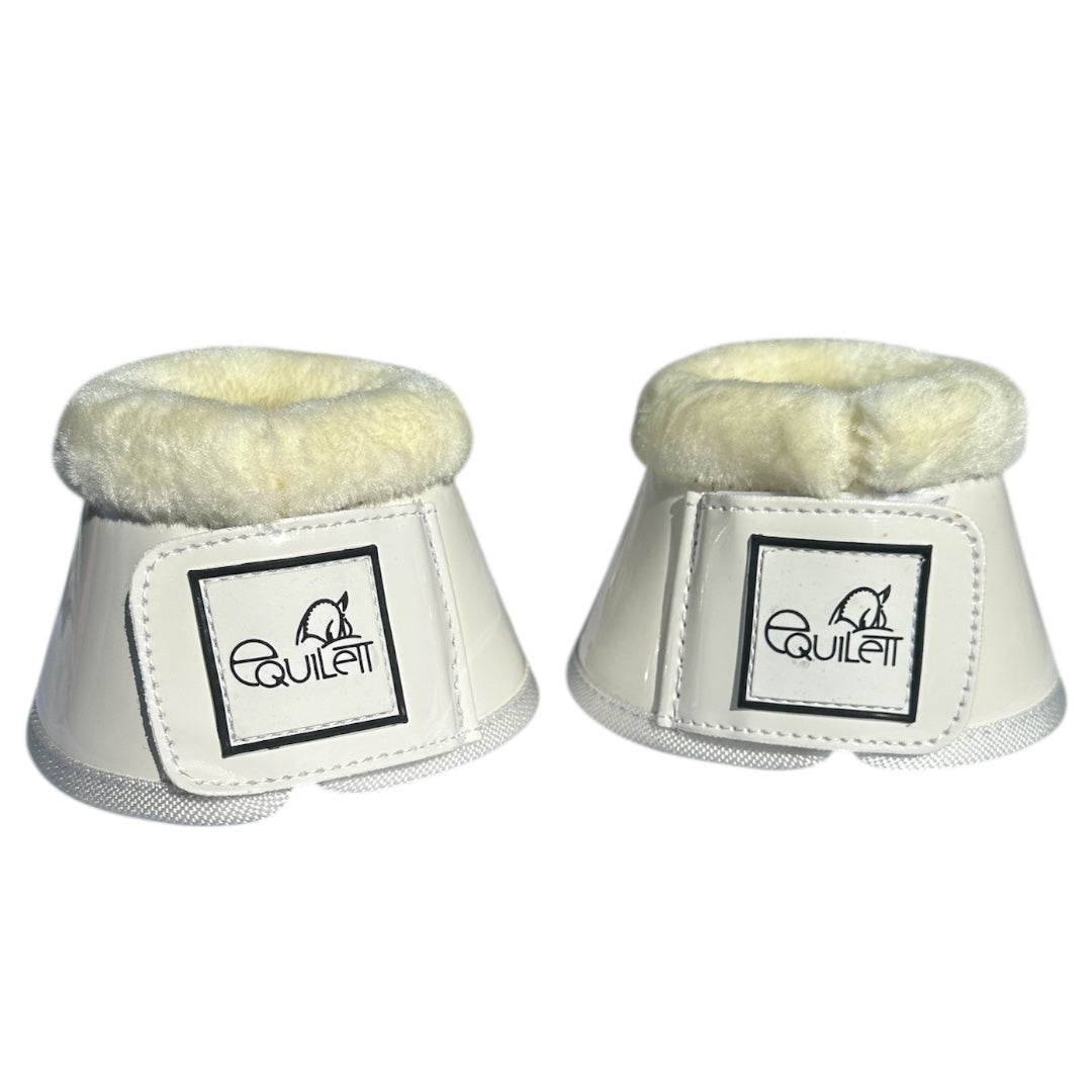 White Patent Bell Boots