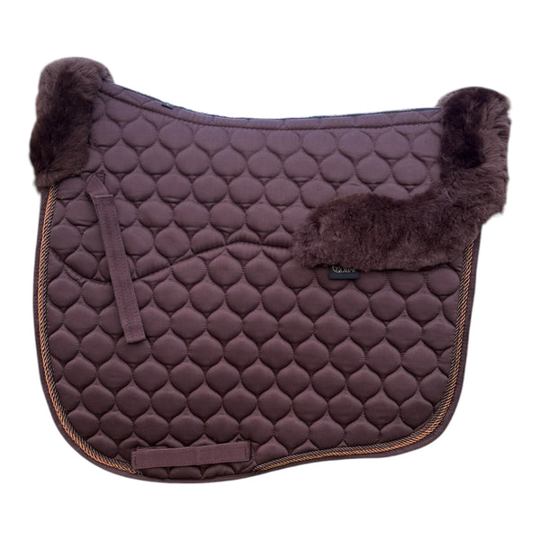 Brown Merino Sheepskin Saddle Pad