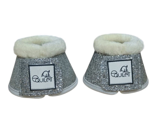 Silver Glitter Bell Boots