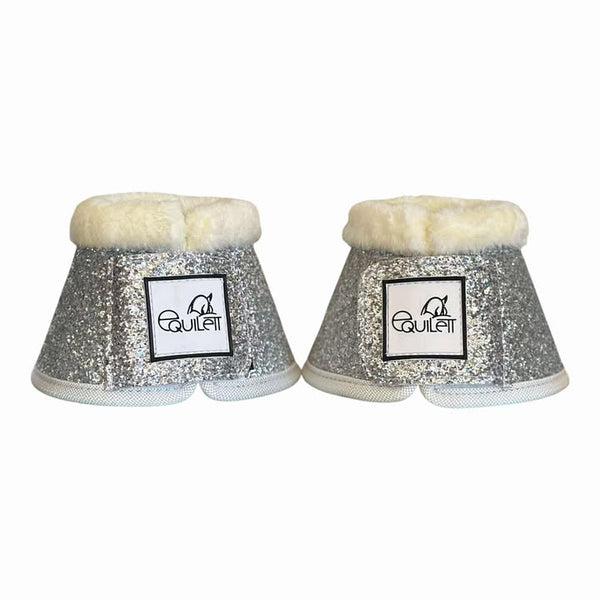 Silver Glitter Bell Boots