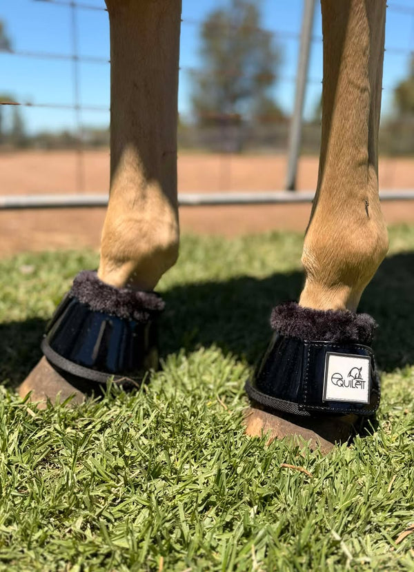 Black Patent Bell Boots