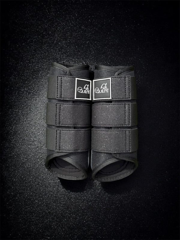 Airflow Black Glitter Mesh Brushing Boots