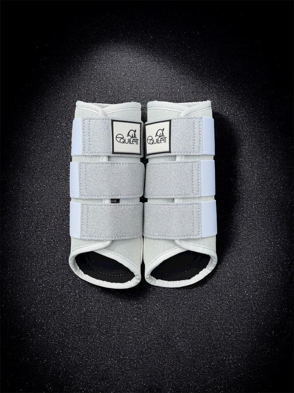 Airflow White Glitter Mesh Brushing Boots