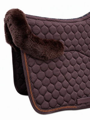 Brown Merino Sheepskin Saddle Pad