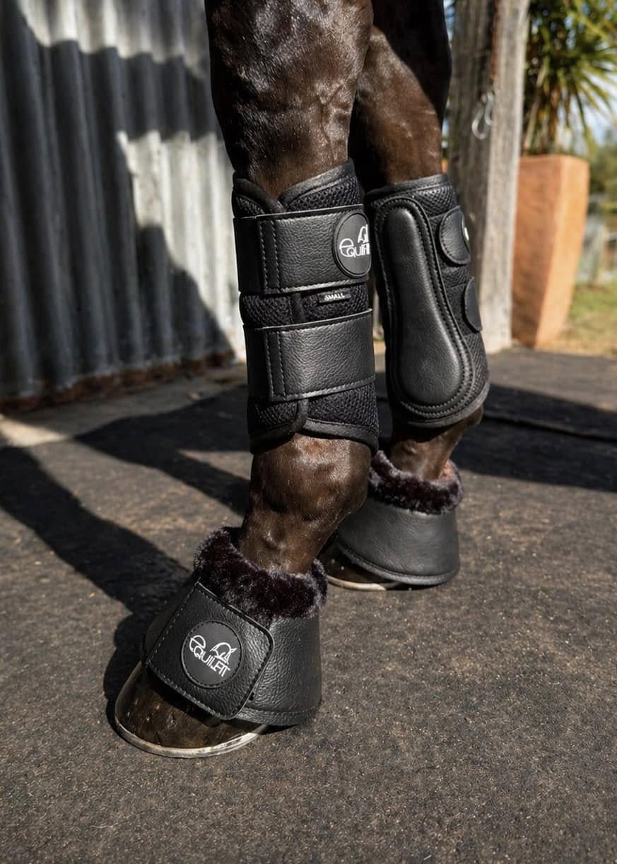 Airflow Black Mesh Brushing Boots