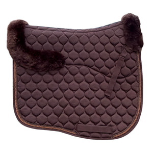 Brown Merino Sheepskin Saddle Pad
