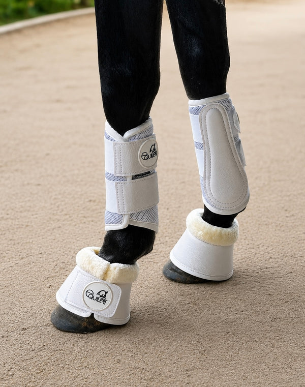 Airflow White Mesh Brushing Boots
