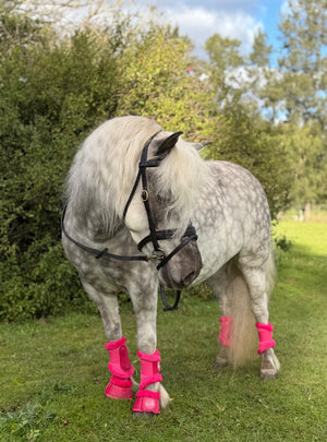 Shetland Airflow Hot Pink Brushing Boots with Faux Fur