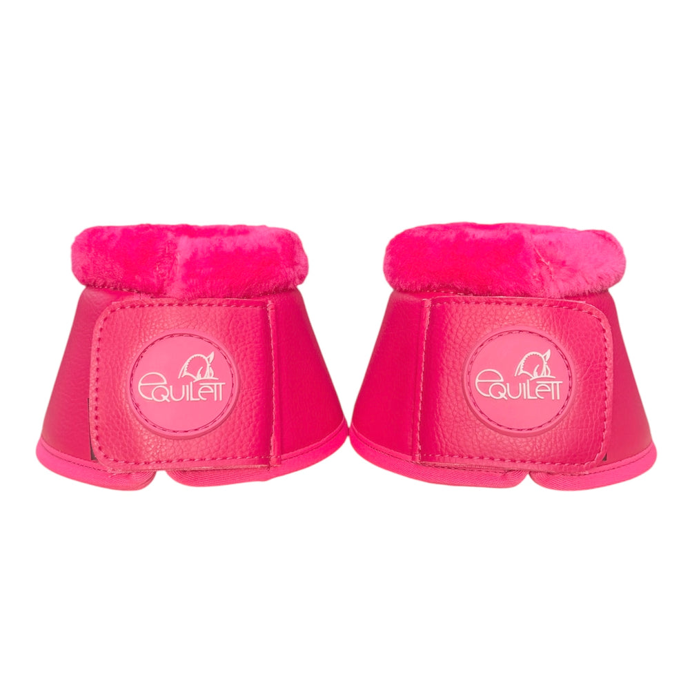Hot Pink Milled Leather Bell Boots