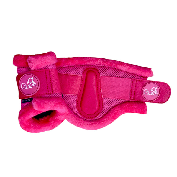 Shetland Airflow Hot Pink Brushing Boots with Faux Fur