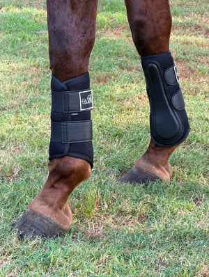 Airflow Black Mesh Brushing Boots