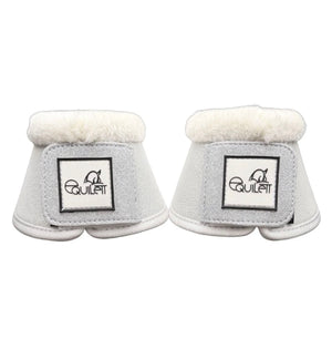 White Glitter Mesh Bell Boots