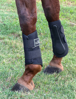 Airflow Black Glitter Mesh Brushing Boots