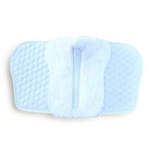 White Merino Sheepskin Saddle Pad