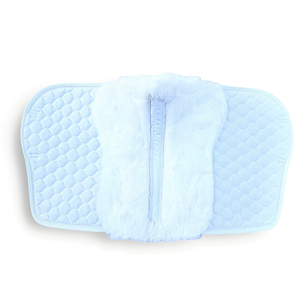 White Merino Sheepskin Saddle Pad
