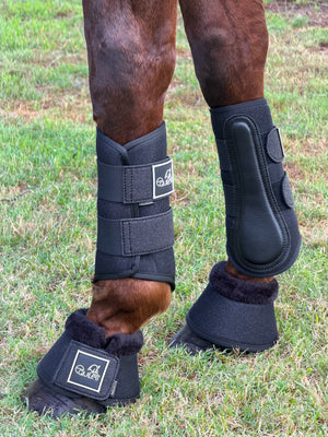 Airflow Black Glitter Mesh Brushing Boot Set