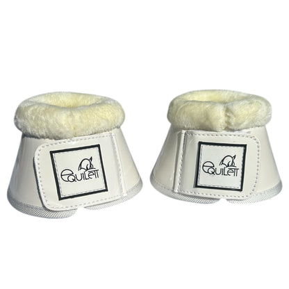 White Patent Bell Boots