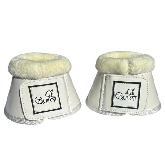 White Patent Bell Boots