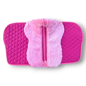Hot Pink Merino Sheepskin Saddle Pad
