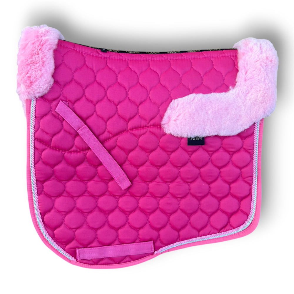 Hot Pink Merino Sheepskin Saddle Pad