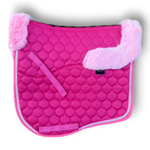 Hot Pink Merino Sheepskin Saddle Pad