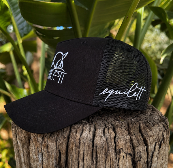 Black Equilett Trucker Cap