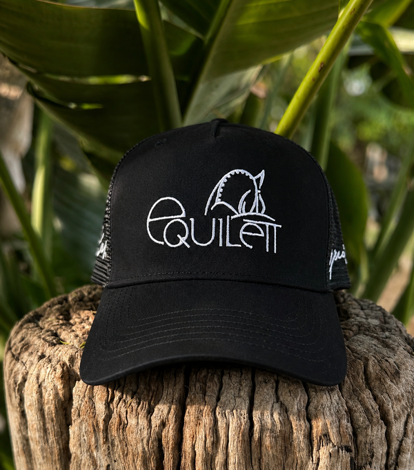 Black Equilett Trucker Cap