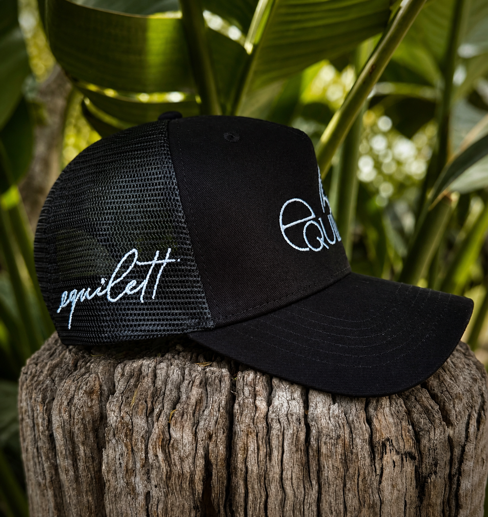 Black Equilett Trucker Cap