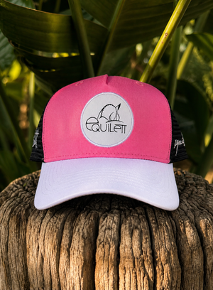 Pink Equilett Trucker Cap