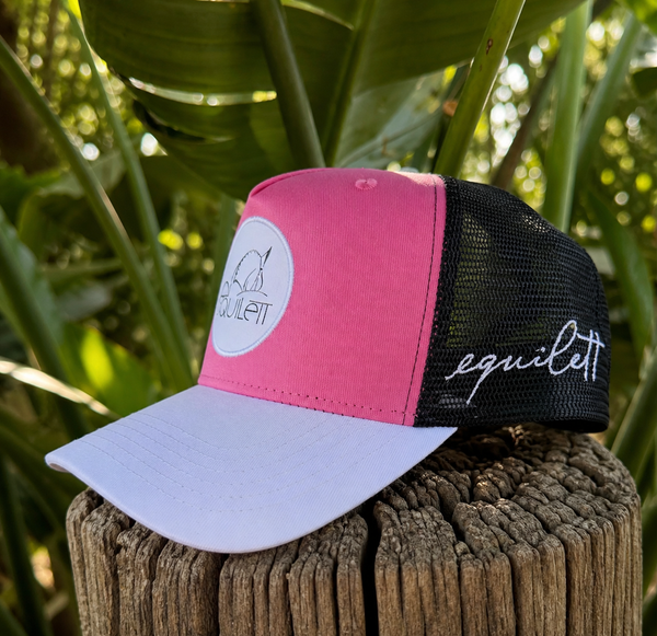 Pink Equilett Trucker Cap