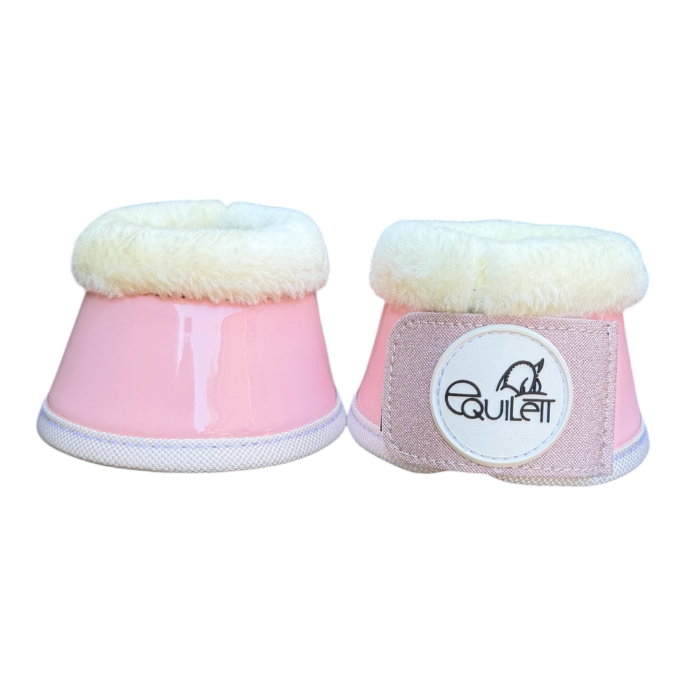 Baby Pink Patent Bell Boots with Glitter (Shetland)