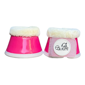 Hot Pink Patent Bell Boots with Glitter (Shetland)
