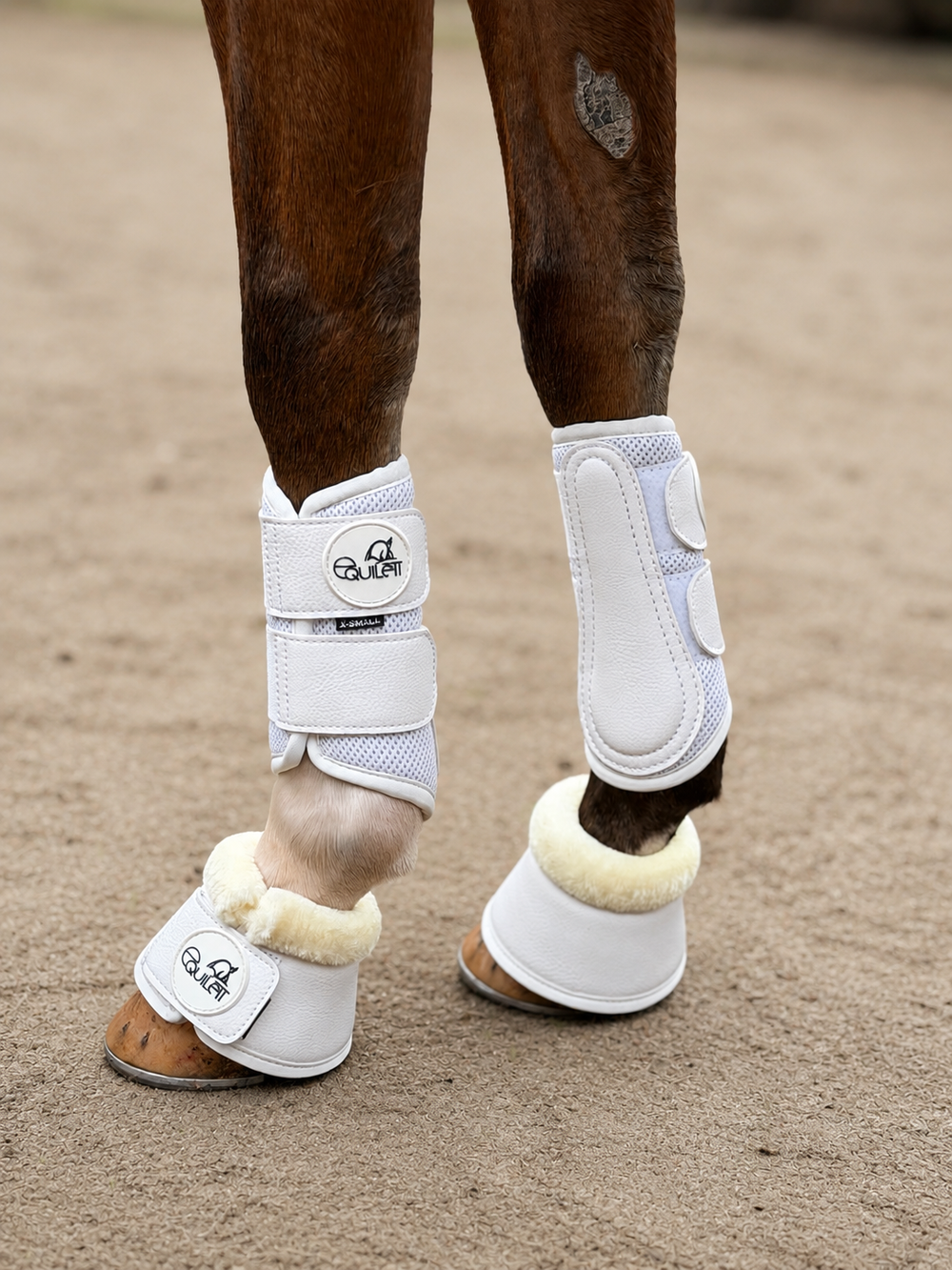 Airflow White Mesh Brushing Boots