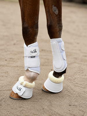 Airflow White Mesh Brushing Boots