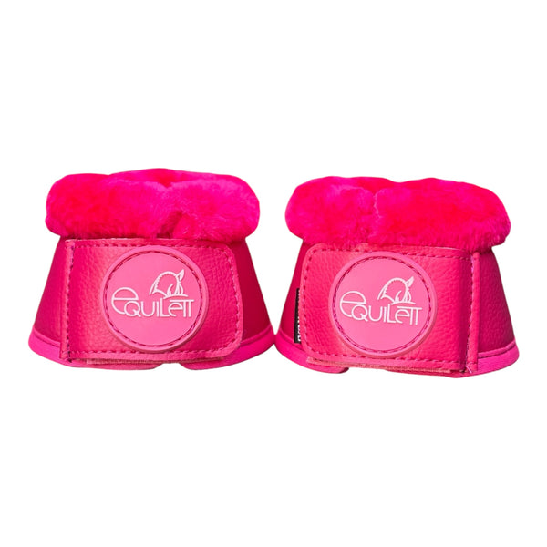 Shetland Hot Pink Milled Leather Bell Boots