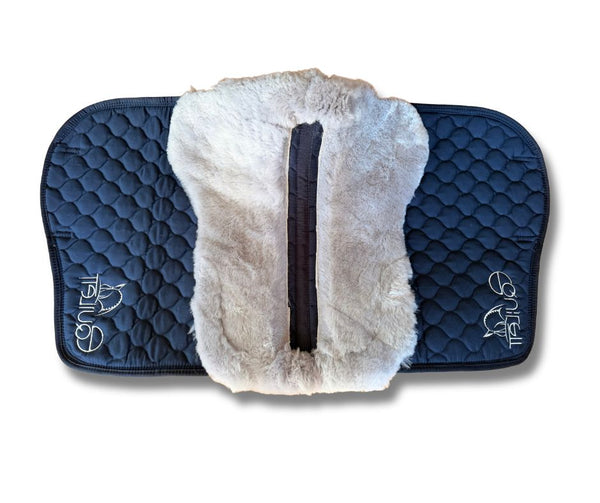 Navy Sheepskin Saddle Pad