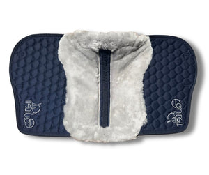 Navy Merino Sheepskin Saddle Pad