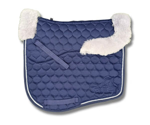 Navy Sheepskin Saddle Pad