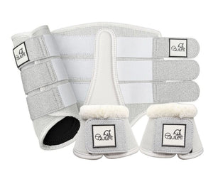 Airflow White Glitter Mesh Brushing Boot Set