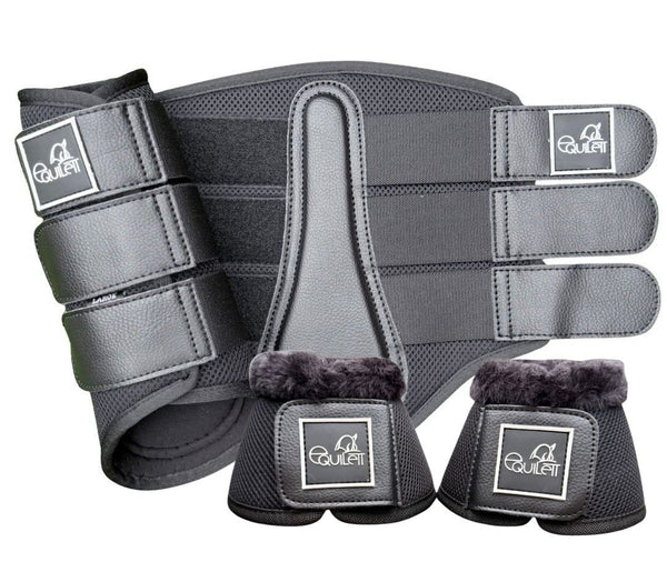 Airflow Black Mesh Brushing Boot Set