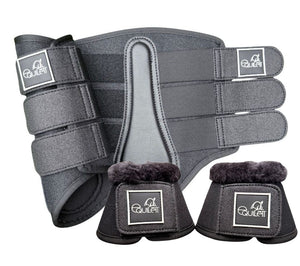 Airflow Black Glitter Mesh Brushing Boot Set