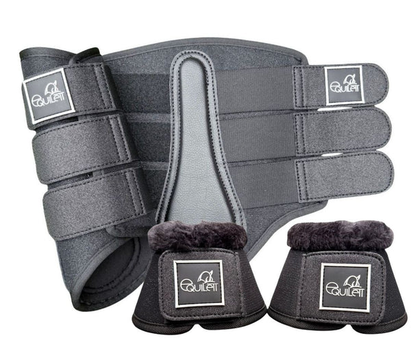 Airflow Black Glitter Mesh Brushing Boot Set