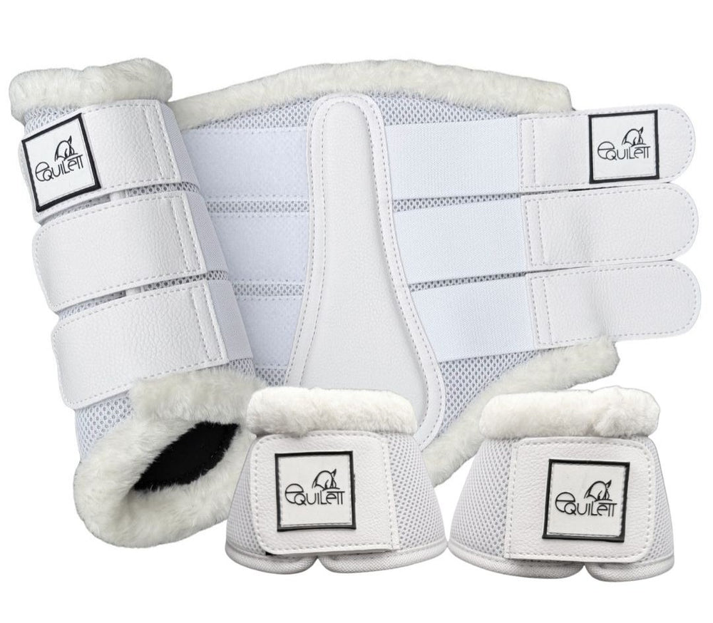 Airflow White Mesh Faux Fur Brushing Boot Set
