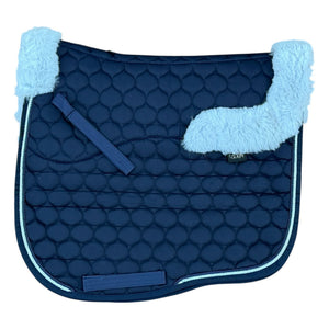 Navy Merino Sheepskin Saddle Pad